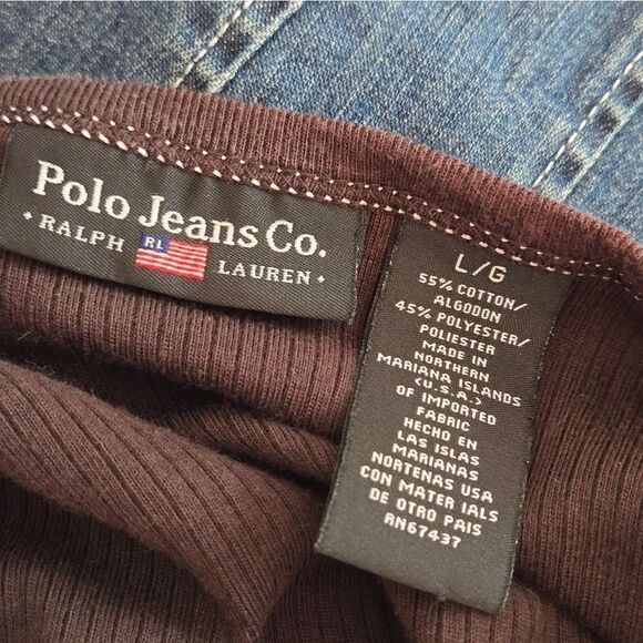 Ralph Lauren Brown Layering Tee Shirt - Picture 5 of 5